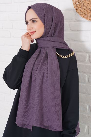 Mio Caz Lila Şal - Black&White