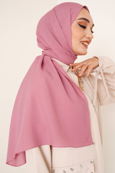 Mio Caz Pembe Şal - Black&White