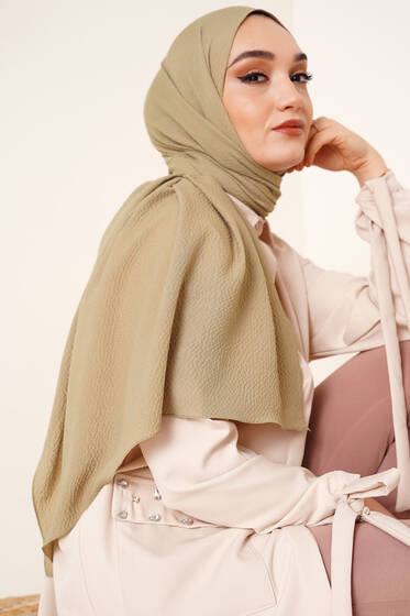 Mio Caz Yağ Yeşili Şal - Black&White