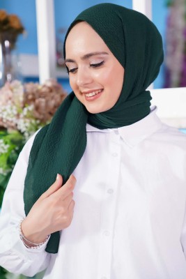 Mio Caz Zümrüt Yeşili Şal - Başörtüsü