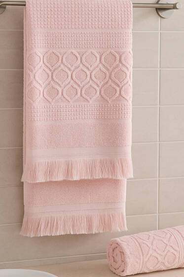 Mısır Banyo Havlu 2'li Takım Yavru Ağzı - HAVLU TAKIMLARI