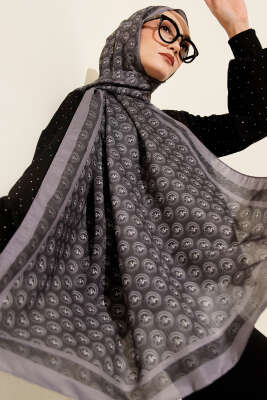 MK Desen Lina Şal Füme 