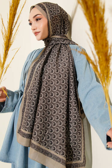 MK Desen Lina Şal Haki - Günün Seçilenleri