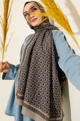 MK Desen Lina Şal Haki - Günün Seçilenleri