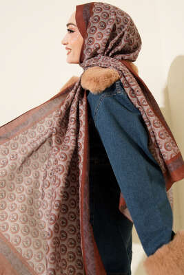 MK Desen Lina Şal Taba - Günün Seçilenleri