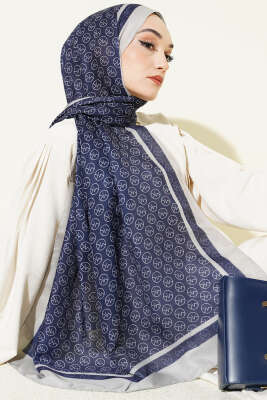 MK Desen Liva Modal Lacivert - MODA KAŞMİR