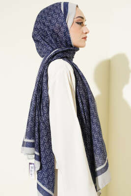 MK Desen Liva Modal Lacivert - Başörtüsü