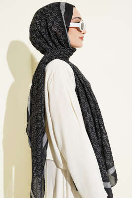 MK Desen Liva Modal Siyah - Başörtüsü