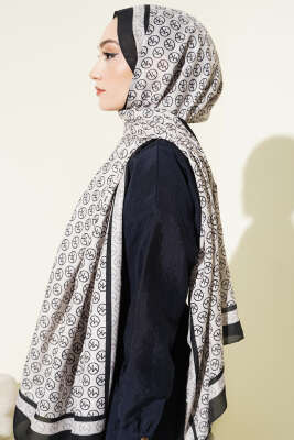 MK Desen Liva Modal Siyah Bej - Başörtüsü