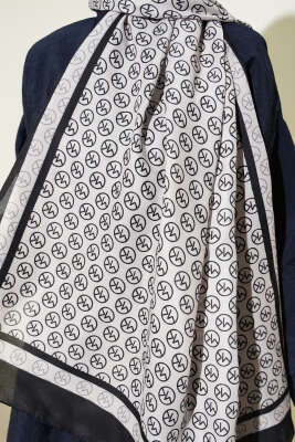 MK Desen Liva Modal Siyah Bej - Başörtüsü