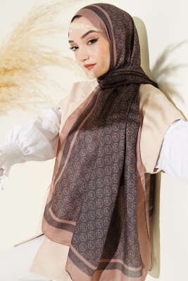 MK Desen Liva Modal Siyah Camel - MODA KAŞMİR