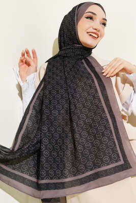 MK Desen Liva Modal Siyah Kahve - Başörtüsü