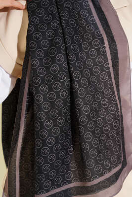 MK Desen Liva Modal Siyah Kahve - Başörtüsü