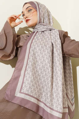 MK Desen Liva Modal Soft Kahve - Başörtüsü