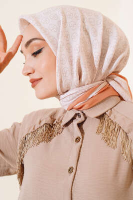 MK Desen Soft Eşarp Camel 