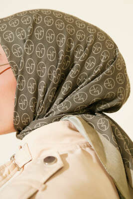 MK Desen Soft Eşarp Kına Yeşili - Başörtüsü