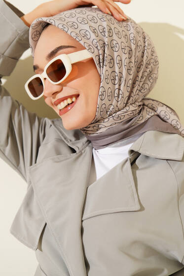 MK Desen Soft Eşarp Kum Bej - Başörtüsü