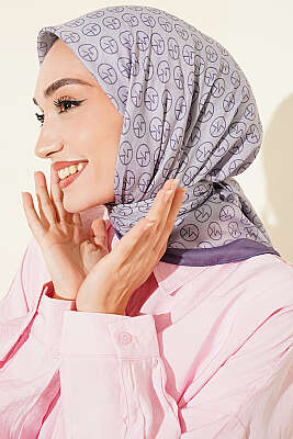 MK Desen Soft Eşarp Lavanta 