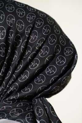 MK Desen Soft Eşarp Siyah Taş - Yılın Fırsatı