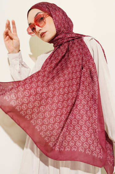 MK Desen Soft Şal Bordo - Yılın Fırsatı