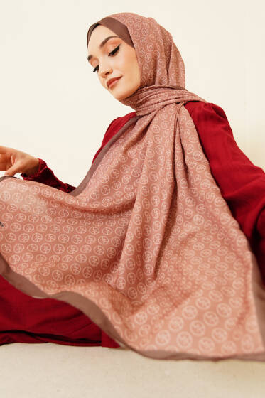 MK Desen Soft Şal Camel - Başörtüsü