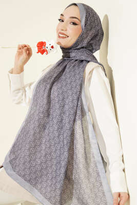 MK Desen Soft Şal Füme - Başörtüsü