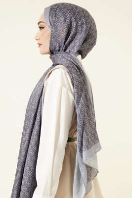 MK Desen Soft Şal Füme - Başörtüsü