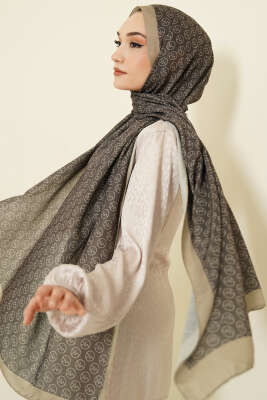 MK Desen Soft Şal Haki - MODA KAŞMİR
