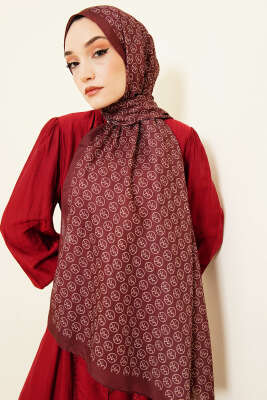 MK Desen Soft Şal Kestane - Başörtüsü