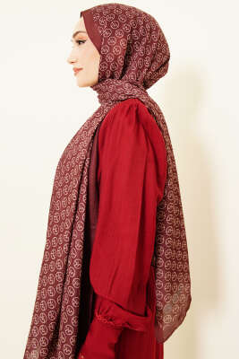 MK Desen Soft Şal Kestane - Başörtüsü