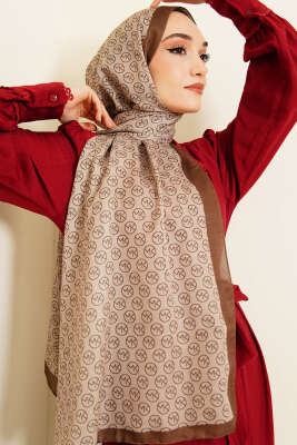 MK Desen Soft Şal Kına Yeşili - MODA KAŞMİR