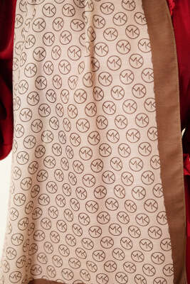 MK Desen Soft Şal Kına Yeşili - Başörtüsü