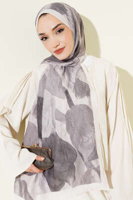 Modern Floral Desen Bambu Kraş Şal Taş - Yılın Fırsatı