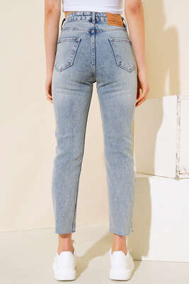 Mom Dar Paça Kesik Pantolon Kar Orta - Kadın Giyim Modelleri