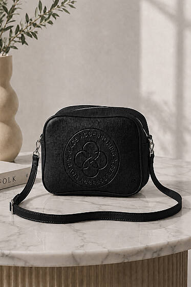 Monogram Çapraz Askılı Çanta Siyah - Kol Çantası