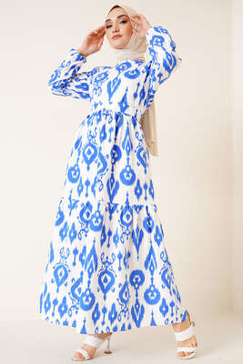 Monogram Desen Elbise Saks 