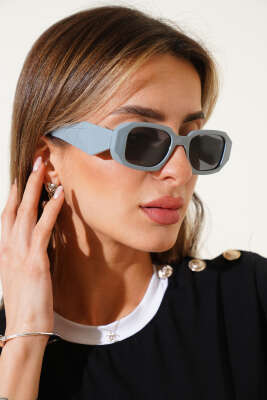 Morta Serisi Kalın Çerçeve Gözlük Gri - SKYFEC