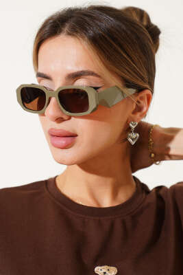 Morta Serisi Kalın Çerçeve Gözlük Haki - SKYFEC