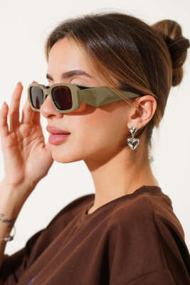 Morta Serisi Kalın Çerçeve Gözlük Haki - GÜNEŞ GÖZLÜĞÜ