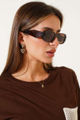 Morta Serisi Kalın Çerçeve Gözlük Kahve - GÜNEŞ GÖZLÜĞÜ