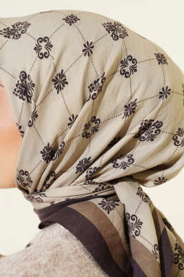 Motifli Modal Eşarp Nefti - Yılın Fırsatı