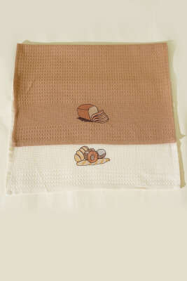 Nakışlı Waffle Mutfak Havlusu 2’li Set Asorti 1 - Yılın Fırsatı