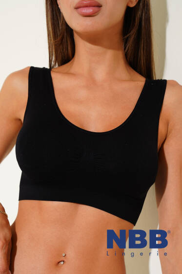 NBB Cup'lı Toparlayıcı Sporcu Sütyen Siyah - NBB