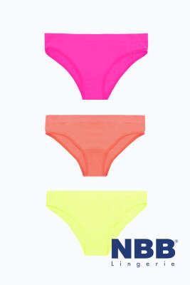 NBB Dikişsiz 3'lü Slip Külot Neon P.S.O - Dikişsiz Lazer Kesim Kilot
