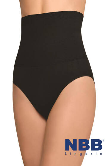 NBB Yüksek Belli Külot Korse Siyah - NBB