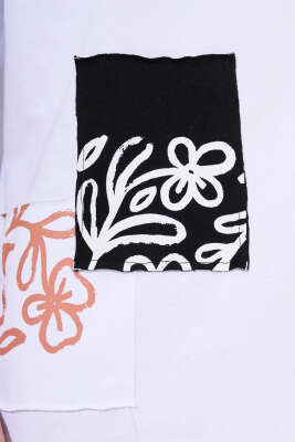 Never Baskılı Erkek T-shirt Beyaz - Erkek T-shirt