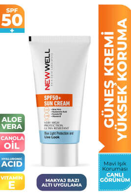 New Well Spf 50+ Yüksek Koruma Güneş Kremi - NEW WELL