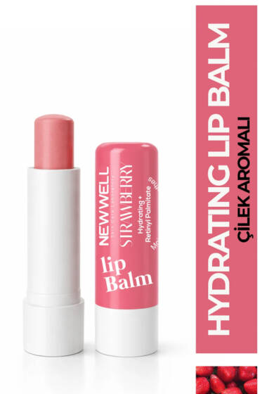Newwell Aromalı Lipbalm Strawberry - Makyaj Aksesuarları