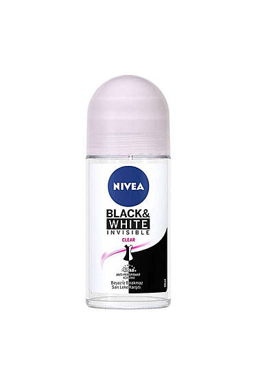 Nivea Black & White Invisible Clear 48 Saat Leke Karşıtı Kadın Roll-on Deodorant 50 ml - Yılın Fırsatı