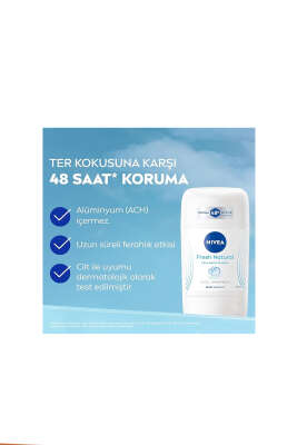Nivea Fresh Natural 48 Saat Okyanus Özleri Kadın Stick Deodorant 50 ml - Yılın Fırsatı